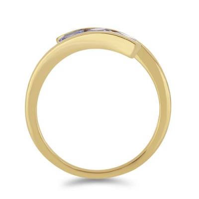 BUY NATURAL TANZANITE GEMSTONE RING IN GOLD-PLATED SILVER – WHOLESALE B2B JEWELRY | JEWELPIN